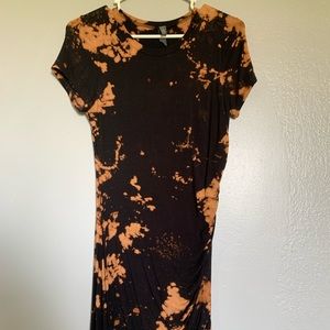 Bleach Dye T-Shirt Dress ALYA